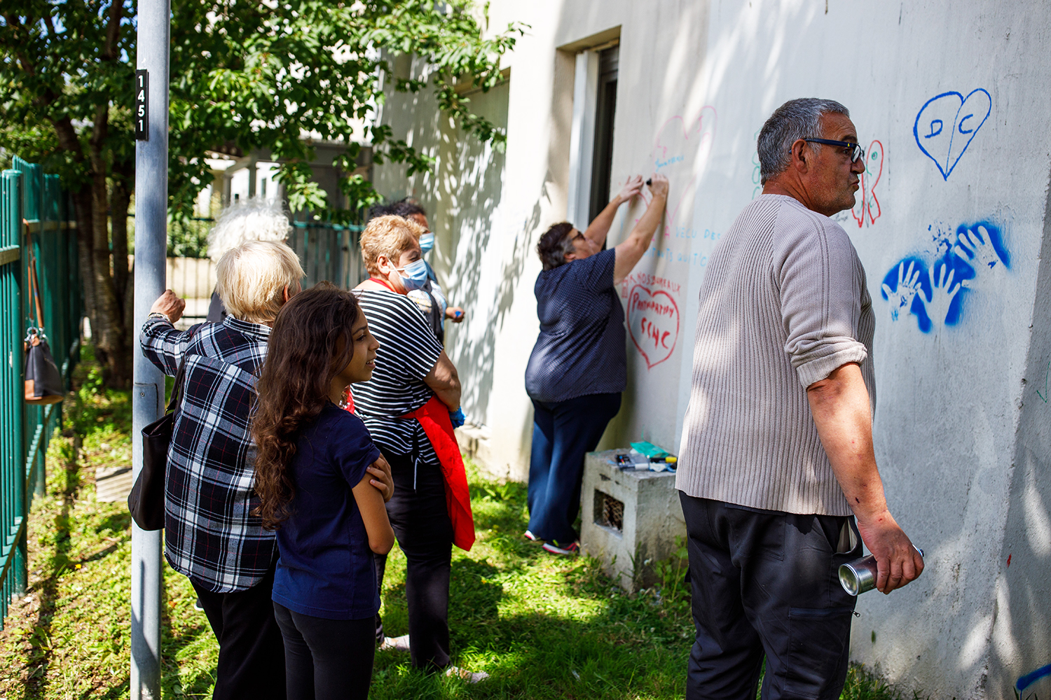 Les anciens habitants de la tour laissent leurs traces