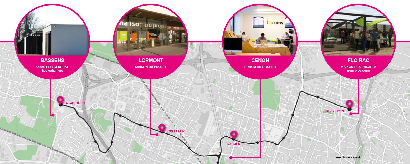Présence du Social LAB sur les quatre villes du GPV