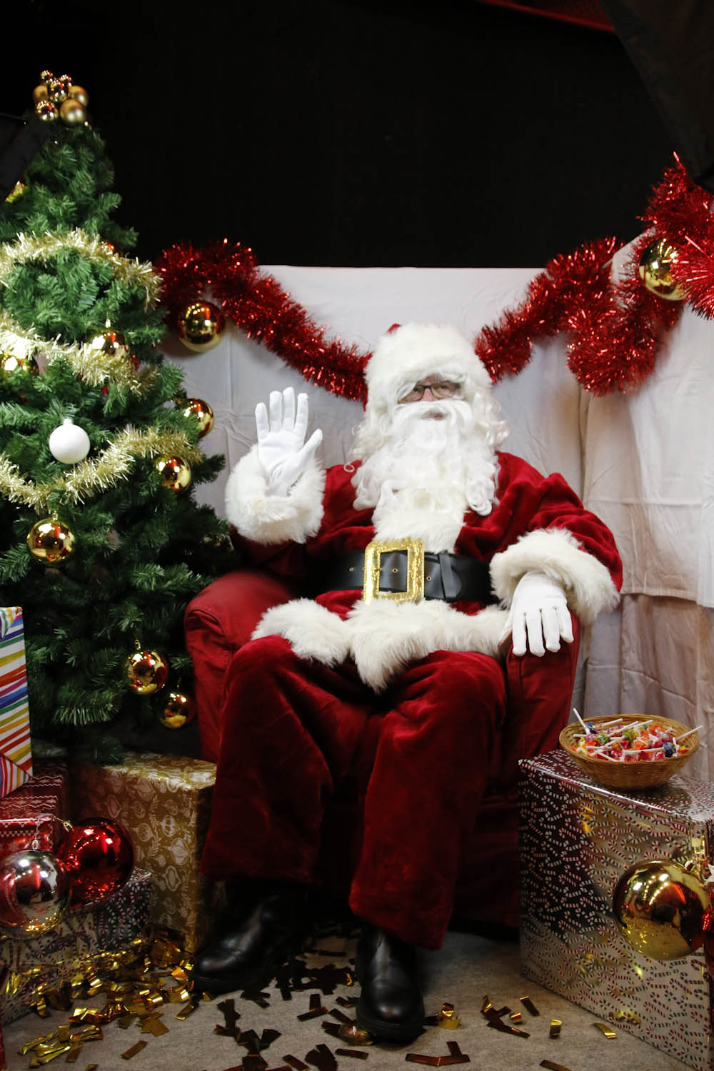 le père noël fait coucou