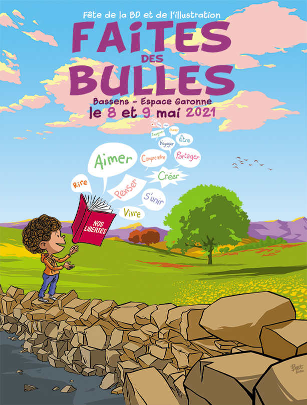affiche signée par Bast