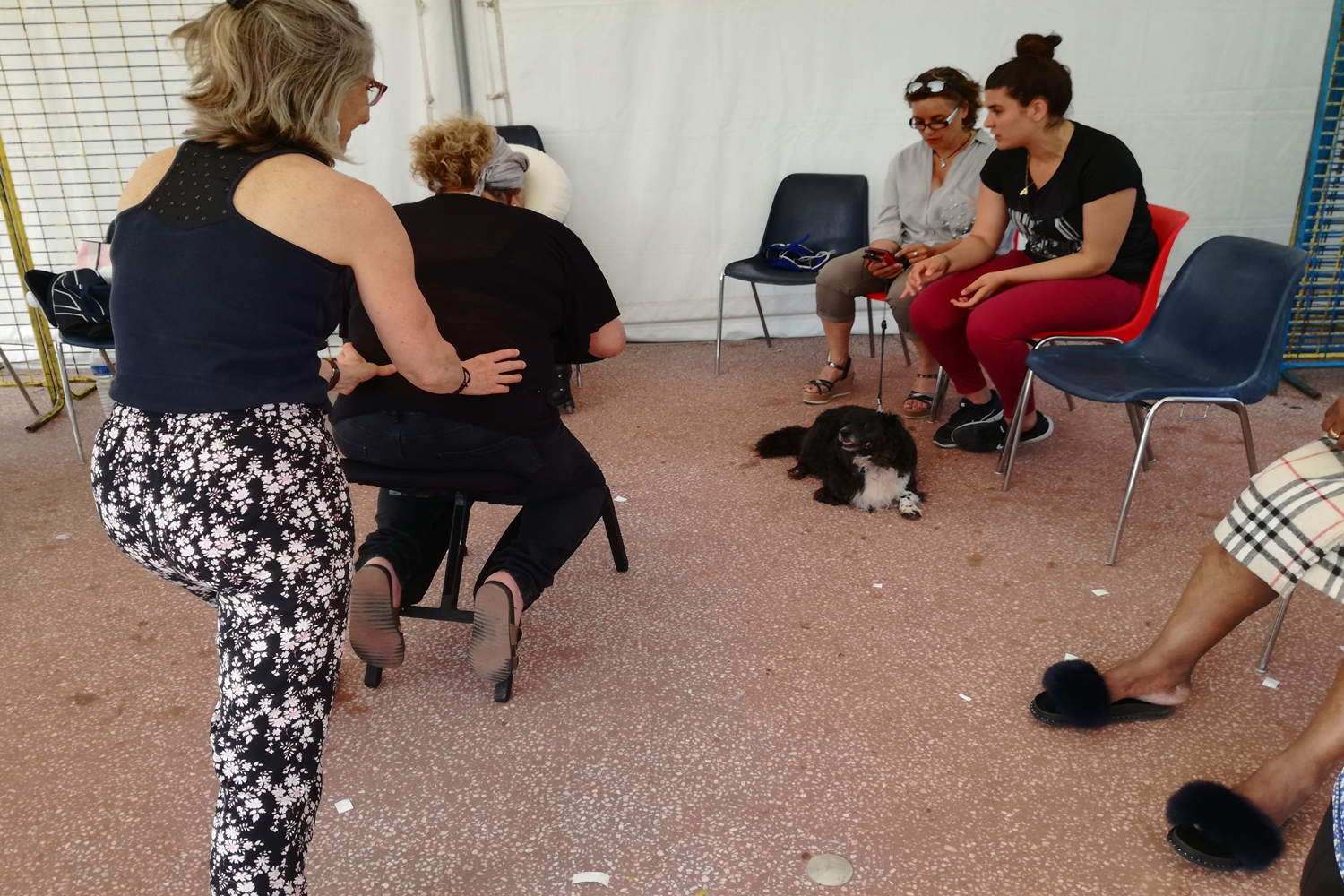 Espace bien-être avec massage