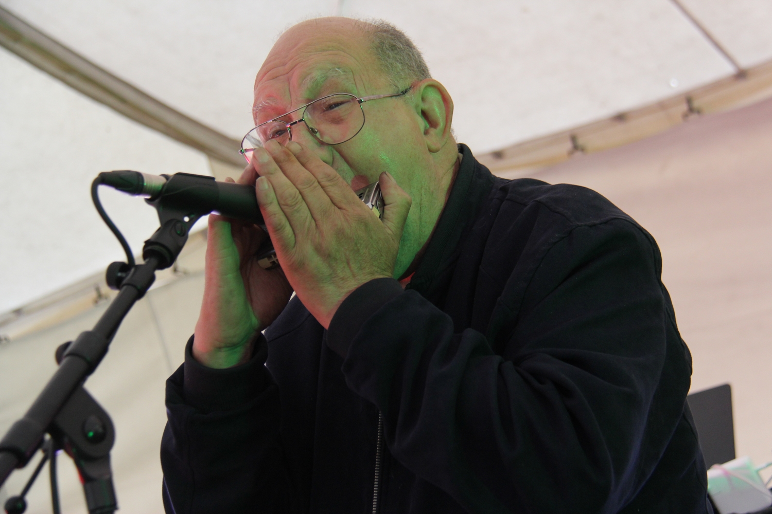 Fernand Nadal à l'Harmonica