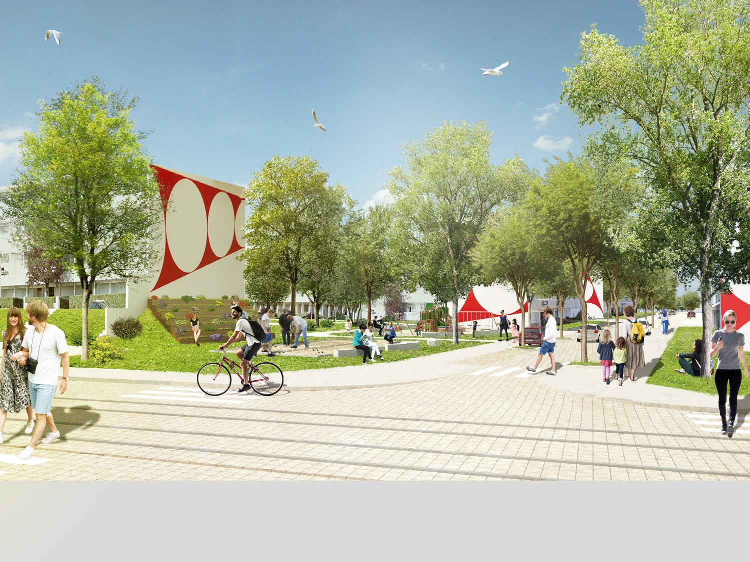 Scénario d’aménagement du quartier Palmer