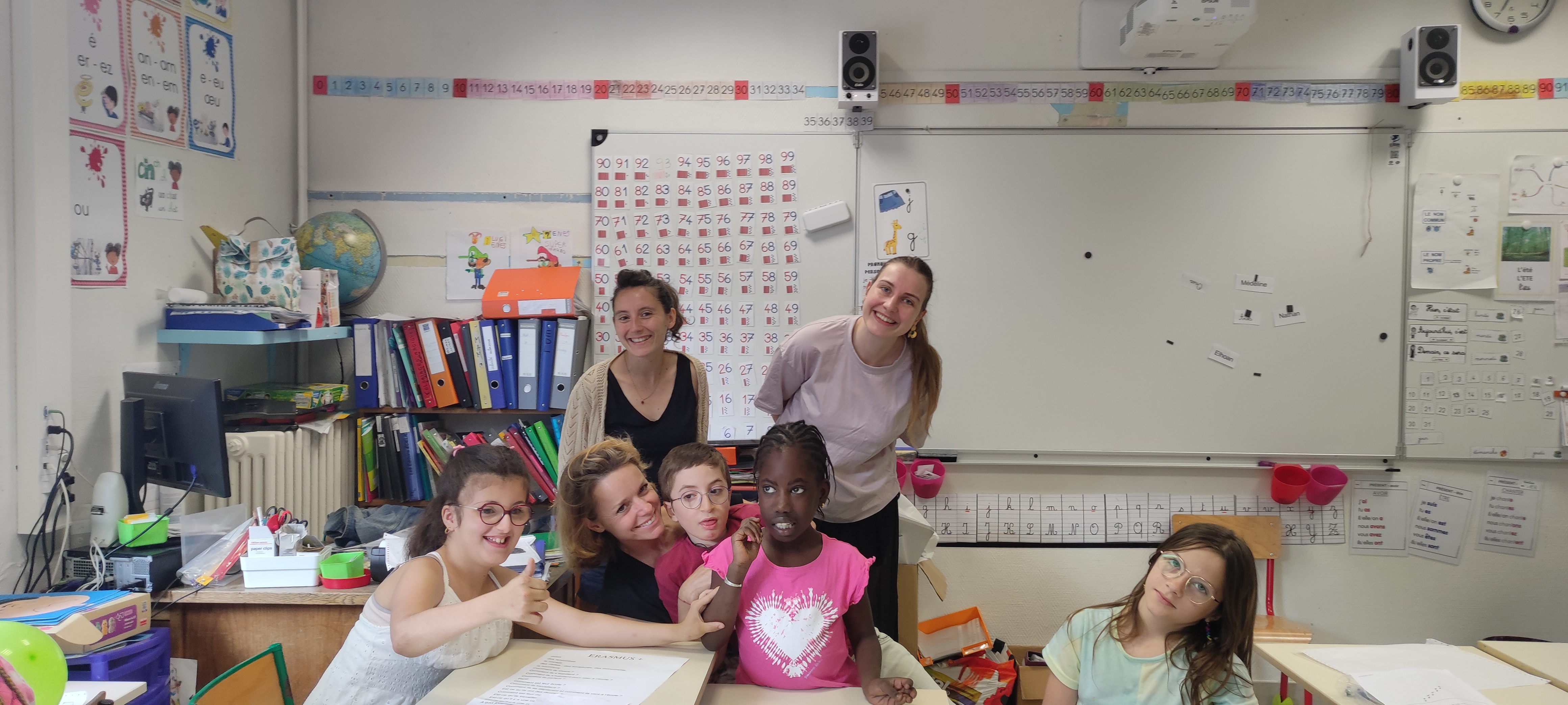 Atelier création du logo du consortium avec la classe ULIS de l’école Camille Maumey 