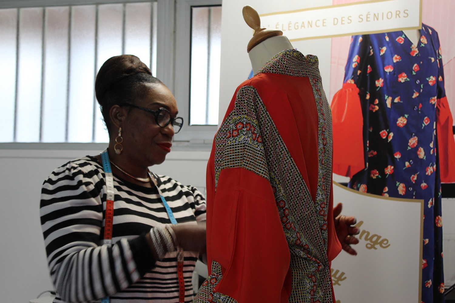 Marie-Josée Sungu dans son atelier