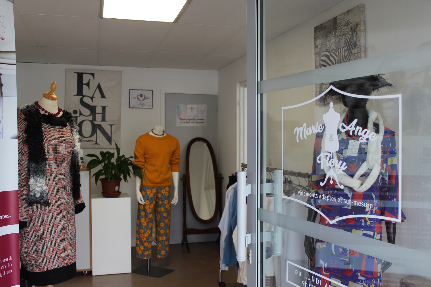 ...la partie showroom