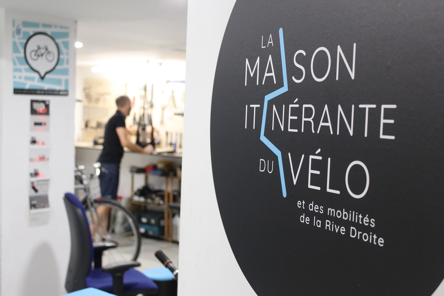 entrée de la Maison itinérante du vélo