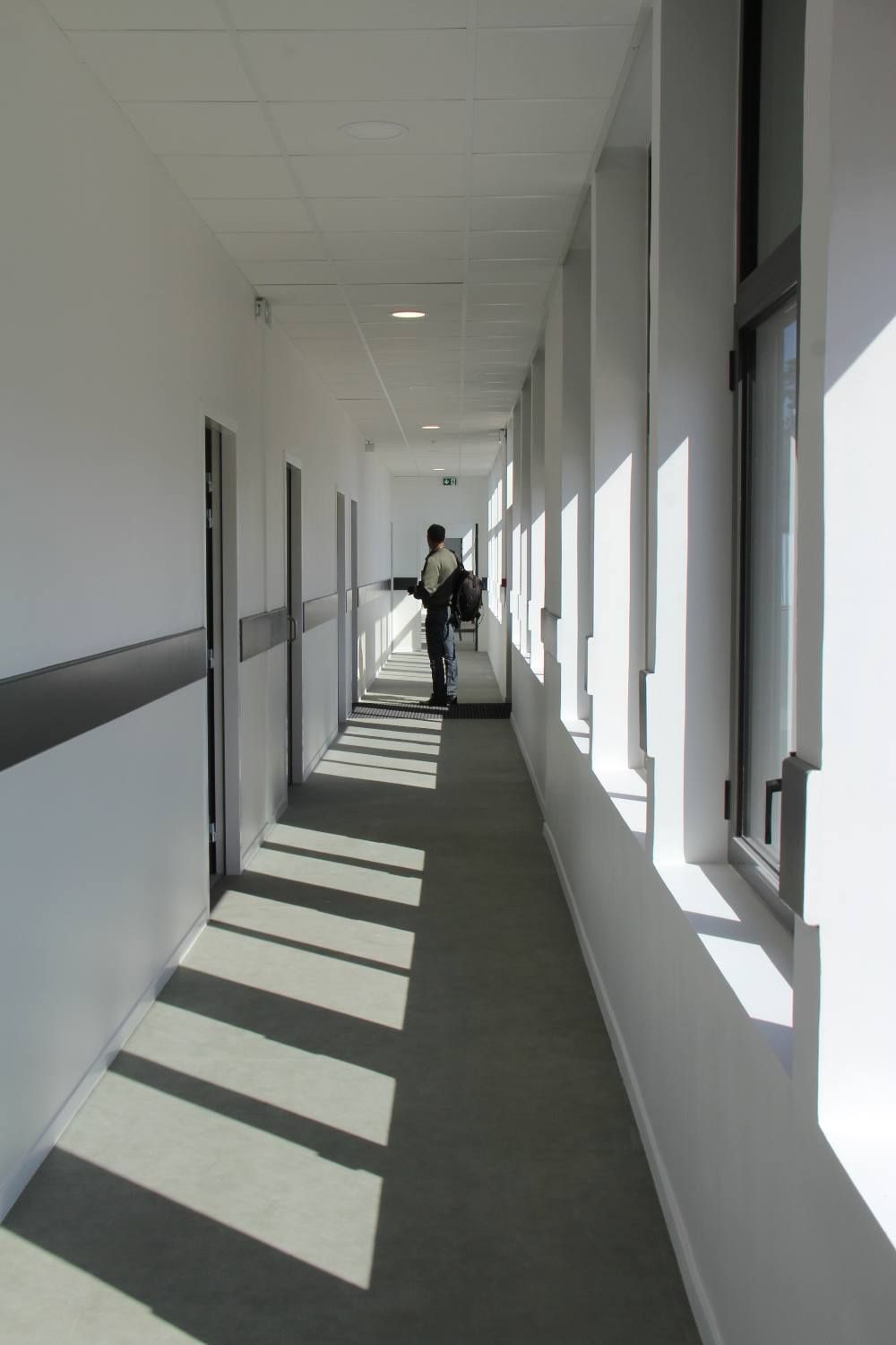 Le couloir, sas thermique et accoustique