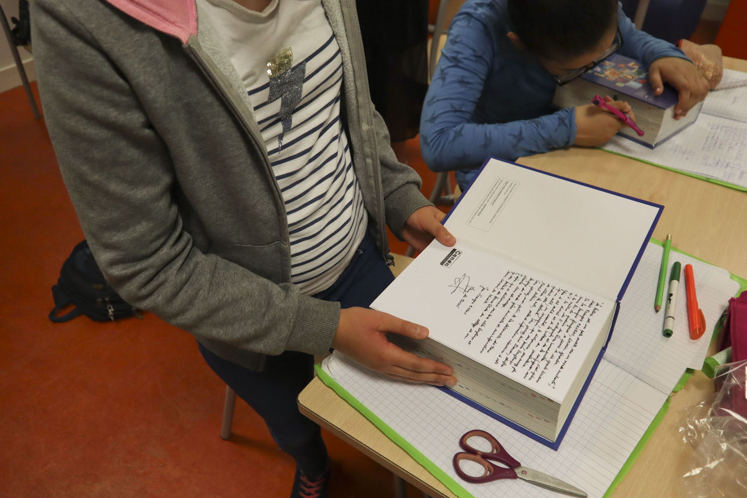 le mot manuscrit du maire