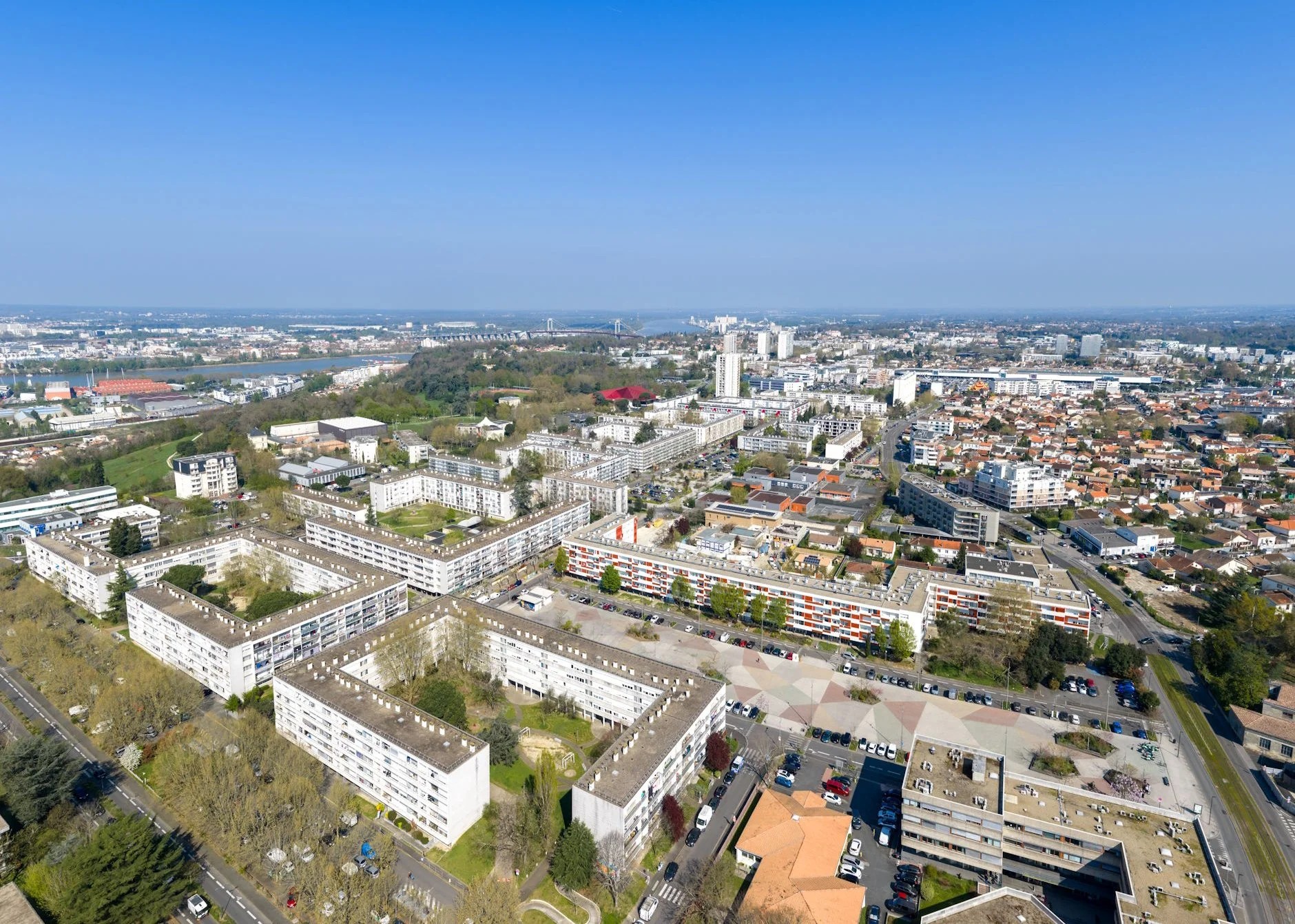 Vue aérienne, quartier Palmer - mars 2026 - © Charlotte Barbier - Bordeaux Métropole