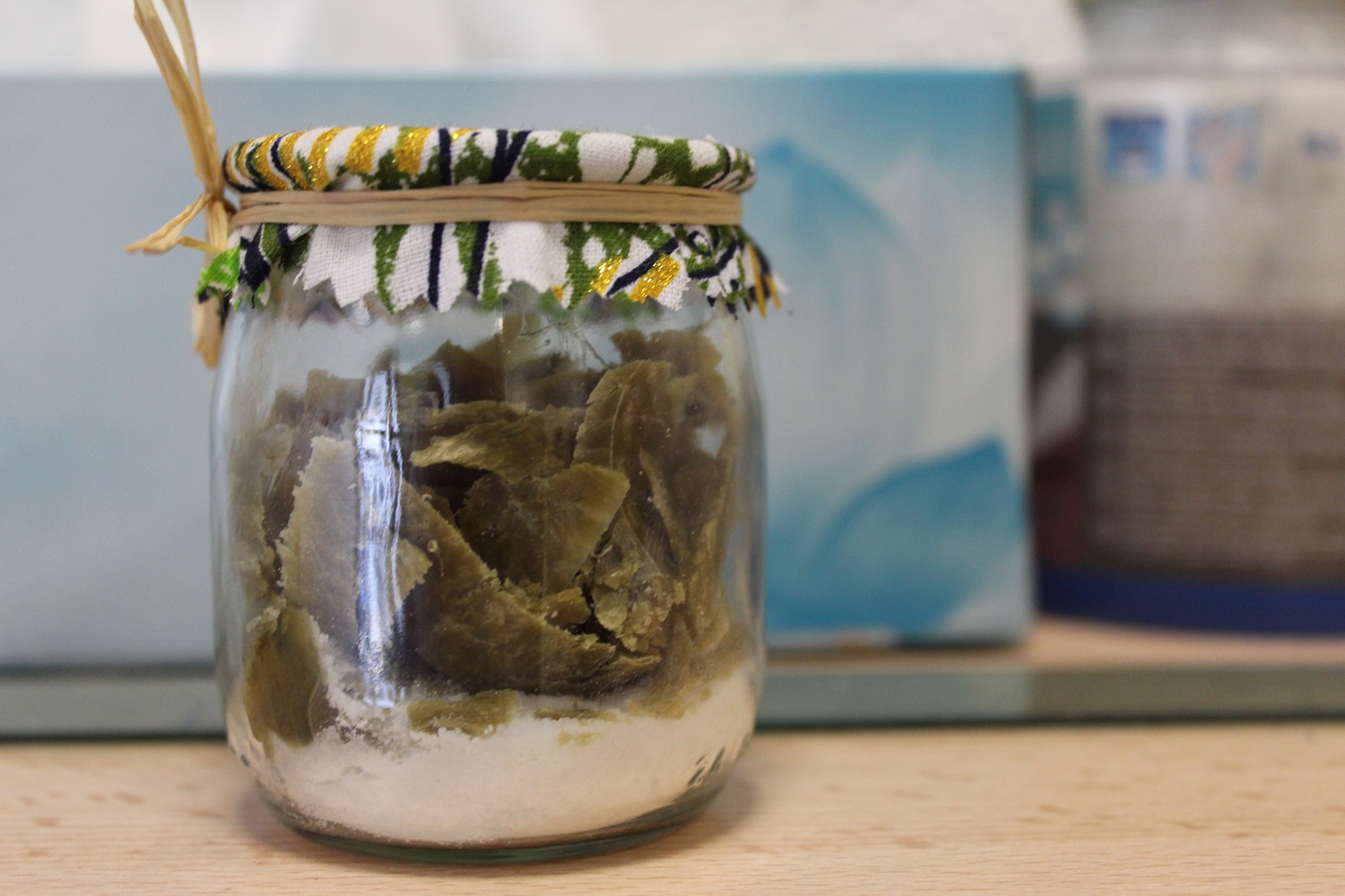 petit pot de lessive offert lors de la fête de l'école