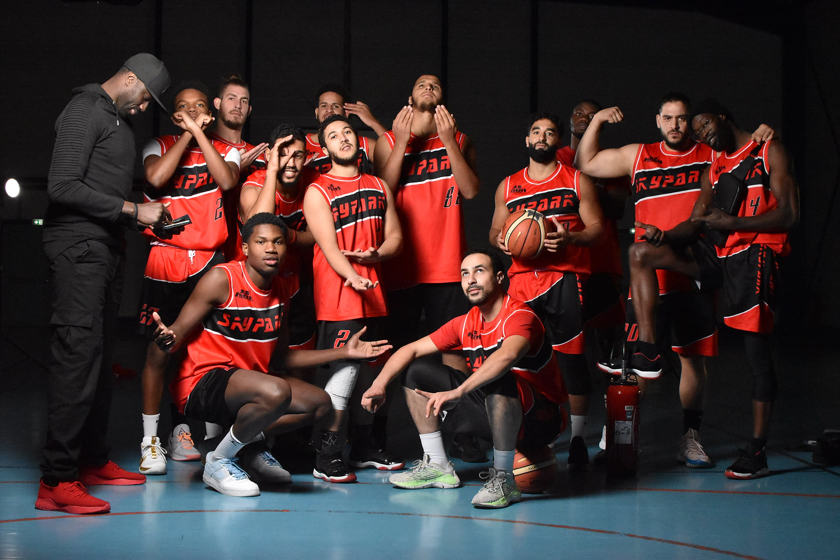 Equipe basket seniors hommes - photo de Stéphane Porte