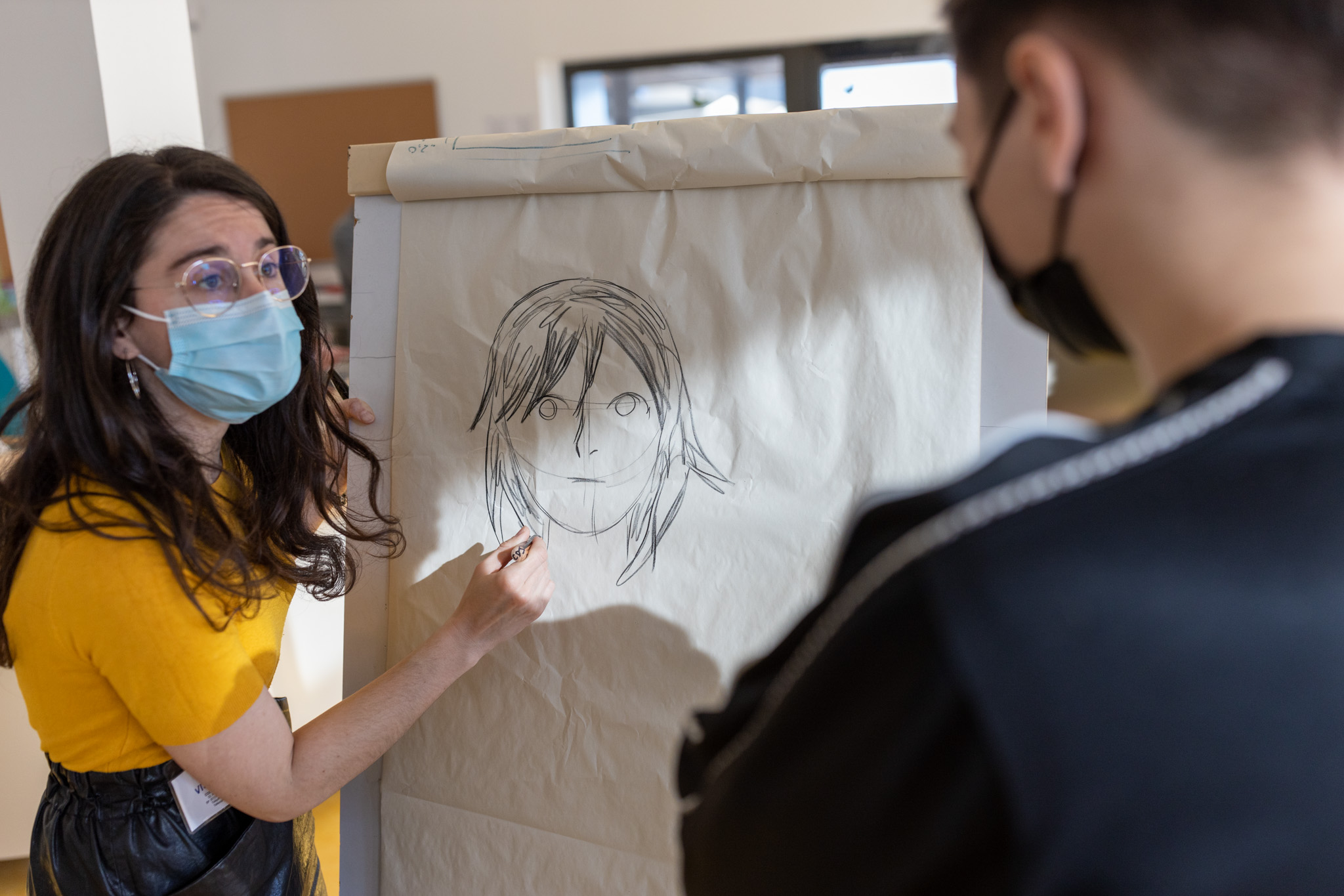  Sarah Ayadi au collège Jean Jaurès.