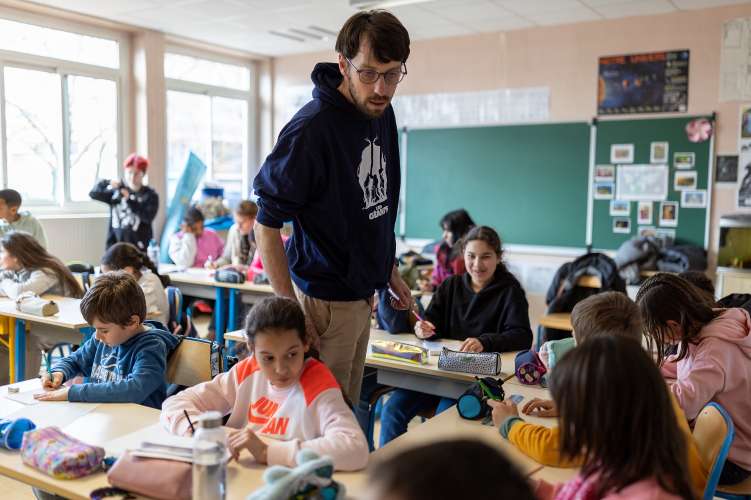 rencontre avec Paul Drouin à l'école Léon Blum