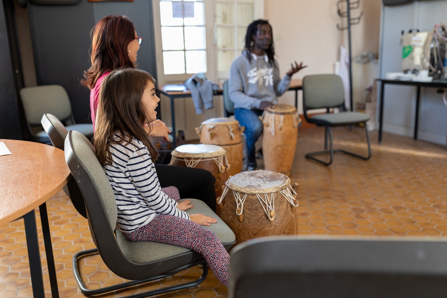 percussions avec la Cie Entre-nous