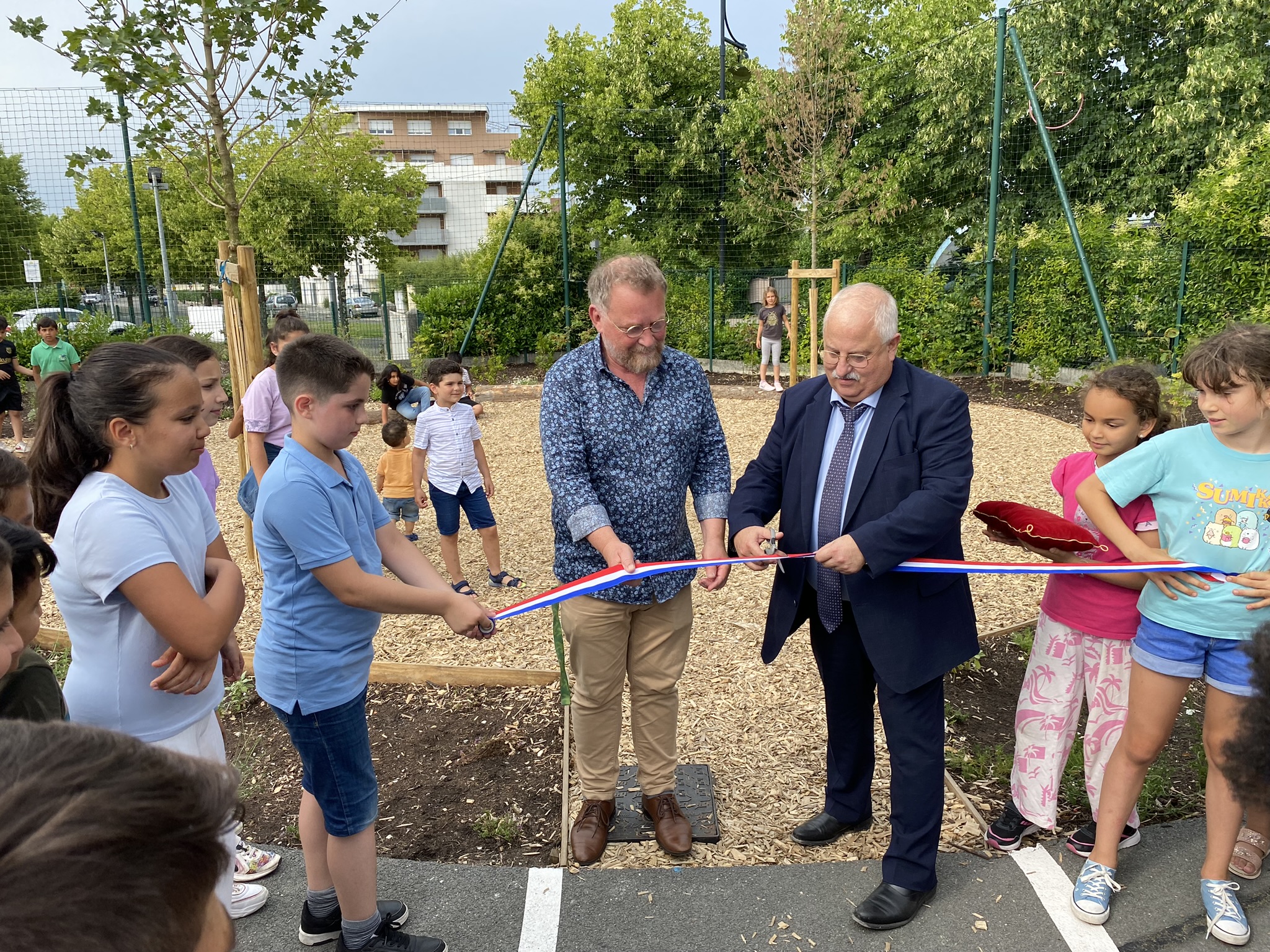 Inauguration de l'espace végétalisé
