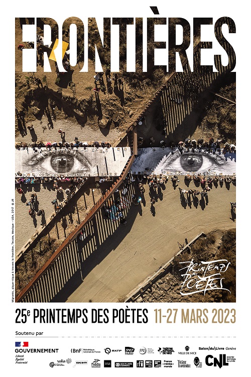 affiche nationale Printemps des poètes 2023