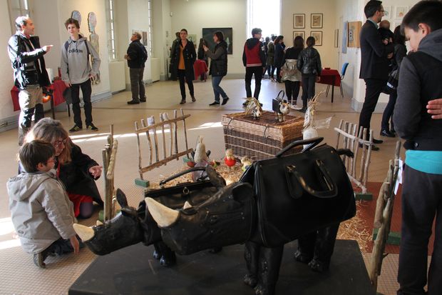 A EXPO HOMME ou ANIMAL vernissage 07 04 2016 CENON COM (78)