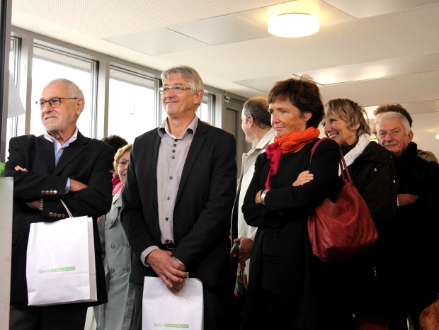 Les co-présidents du club aux côtés de Arielle Piazza, conseillère métropolitaine de Bordeaux