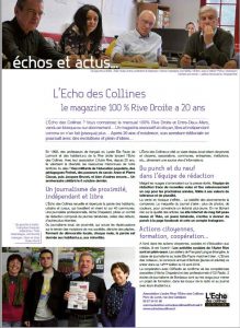 Article dans TEMPO 42 , bientôt dans les BAL