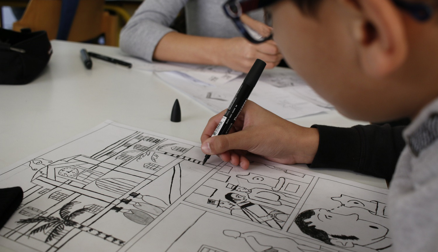 atelier BD "classes en bulles" au collège Jean Jaurès