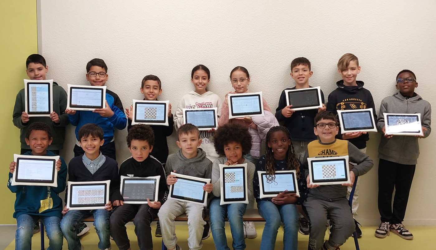 Elèves ayant participé au tournoi d'échecs
