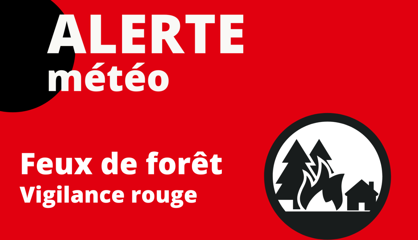 Vigilance rouge feux de forêt en Gironde