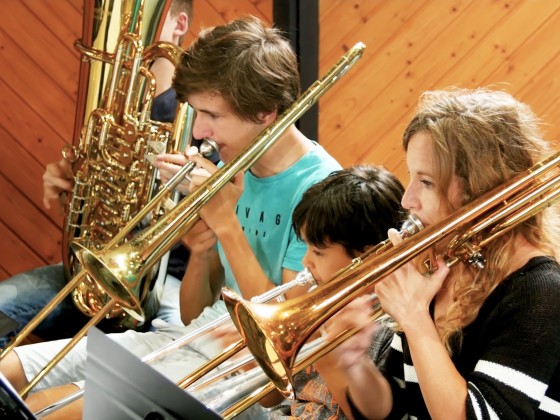 Les élèves de l'école de musique