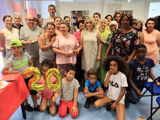 Les adhérents du panier en photo de famille
