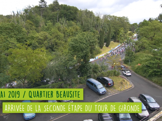 Arrivée tour de Gironde Beausite