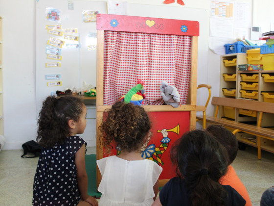 atelier TAP marionnettes à la maternelle Jules Guesde