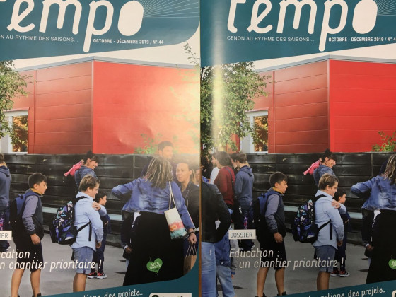 page de une de Tempo 44 magazine municipal de Cenon