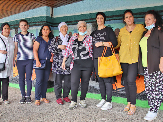 Portraits des mamans graffeuses du centre social et culturel La Colline 
