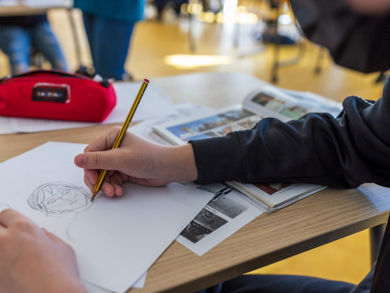 classe en bulle collège Jean Jaurès